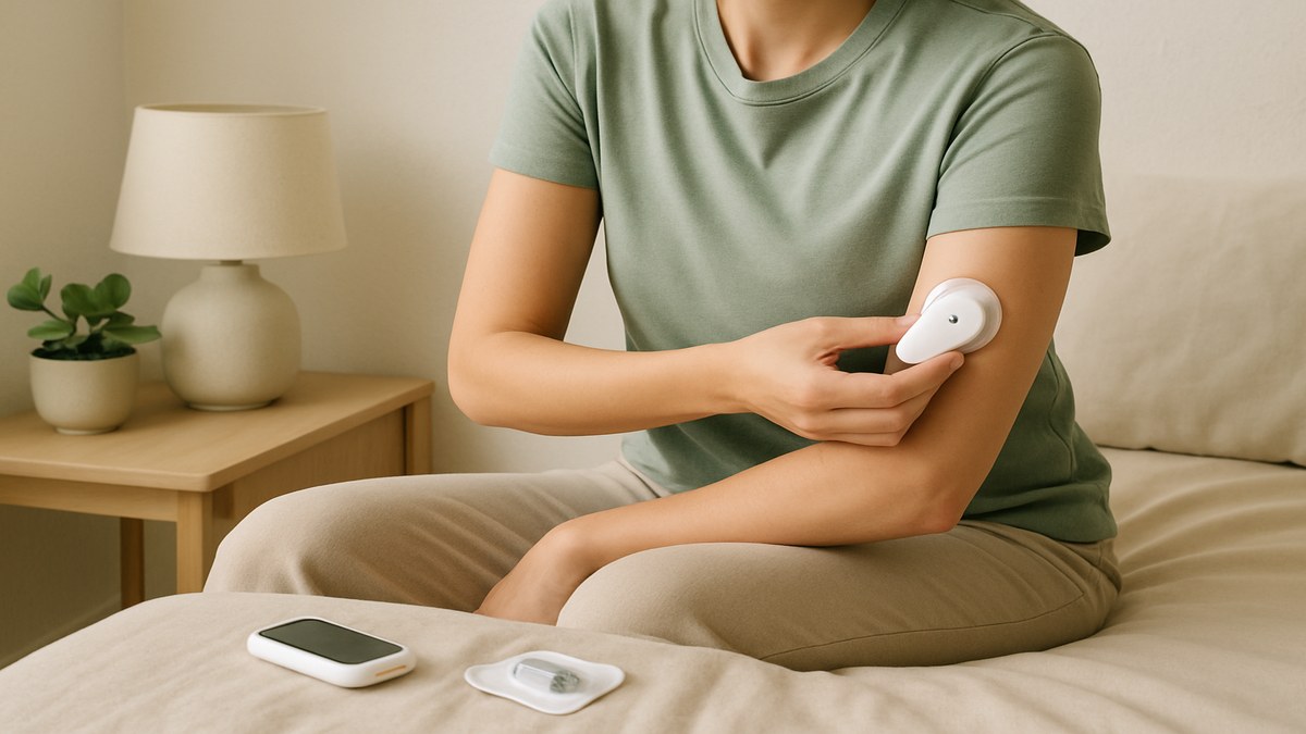 FDA Approves First Continuous Glucose Monitor for Non-Diabetic Adults — Dexcom Stelo Cleared for OTC Sale — illustration