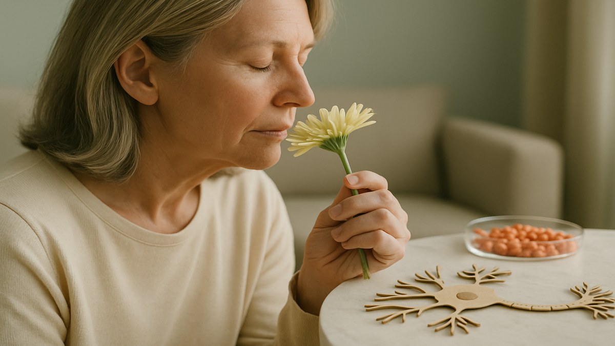 Losing Your Sense of Smell May Signal Alzheimer's Far Earlier Than Expected — illustration
